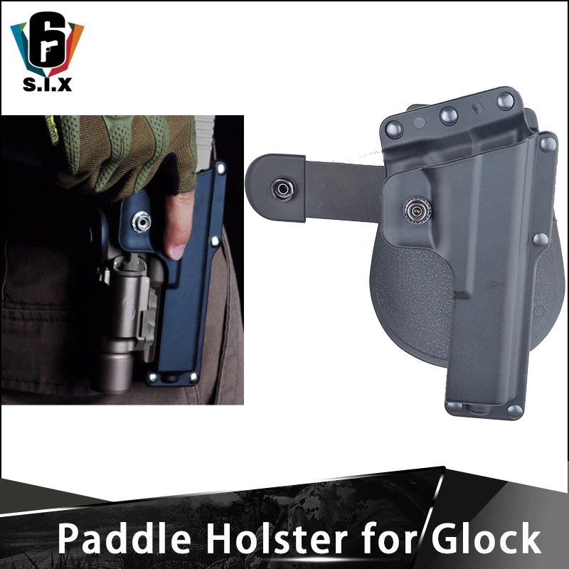 Tactical Airsoft Glock 17 Paddle Right Hand Concealment 360 Degree Rotation Holster G17 Glock Stock
Tactical Airsoft Glock 17 Paddle Right Hand Concealment 360 Degree Rotation Holster G17 Glock Stock