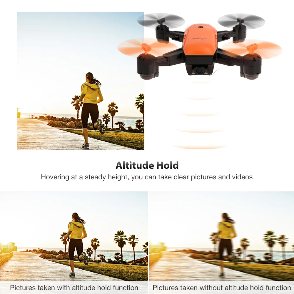 

Professional IDEA7 FPV GPS Drone With 720P Wifi Wide Angle Camera Altitude Hold Foldable RC Quadcopter Kids Gift