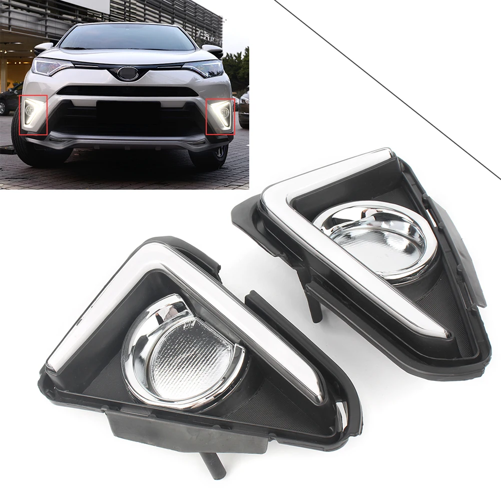 Auto Car DRL LED Daytime Running Light Fog Lamp For Toyota RAV4 2016 2017 2018 16 17 18
Auto Car DRL LED Daytime Running Light Fog Lamp For Toyota RAV4 2016 2017 2018 16 17 18