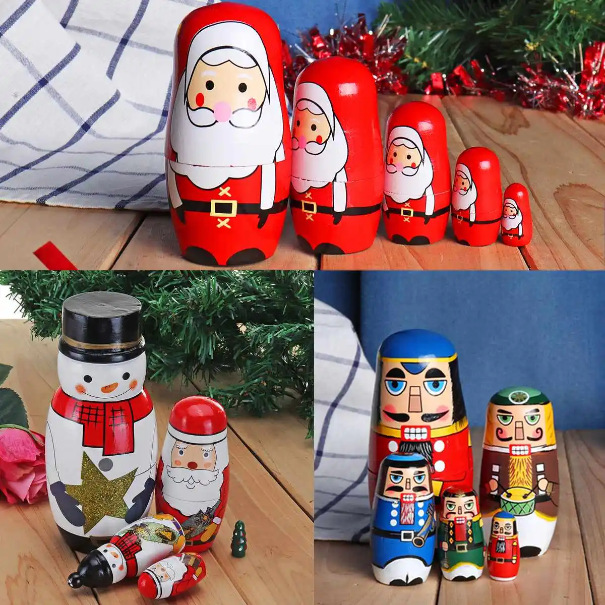 Russian Matryoshka Dolls Handmade Christams Santa Nesting Dolls Set Matryoshka Dolls Toys Home Decor Kids Christmas Gift
Russian Matryoshka Dolls Handmade Christams Santa Nesting Dolls Set Matryoshka Dolls Toys Home Decor Kids Christmas Gift