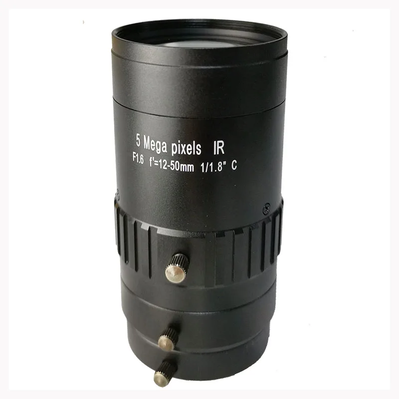 Varifocal CCTV lens 12-50mm,1/1.8" Manual Iris Lens, HD lens FA for Surveillance cameras 1080P C Mount lens 5 Mega pixel camera
Varifocal CCTV lens 12-50mm,1/1.8" Manual Iris Lens, HD lens FA for Surveillance cameras 1080P C Mount lens 5 Mega pixel camera