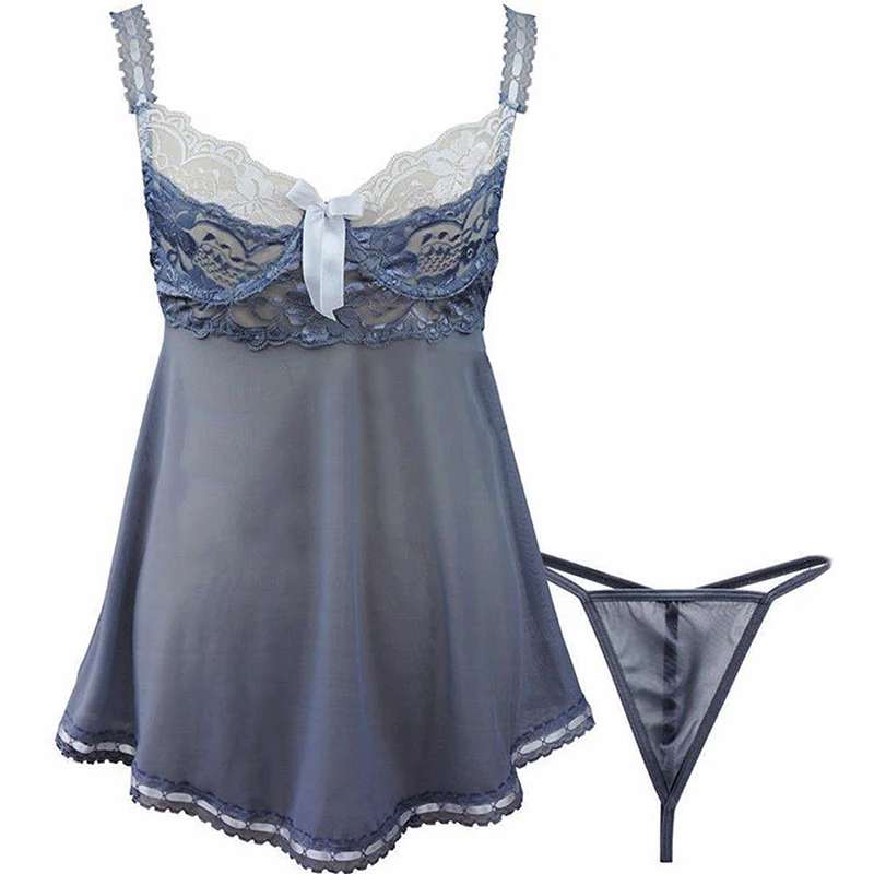 1pc Lingerie+G-string Women Ladies Sexy Lingerie Sleepwear Dress Underwear Set Nightwear Clothes
1pc Lingerie+G-string Women Ladies Sexy Lingerie Sleepwear Dress Underwear Set Nightwear Clothes
