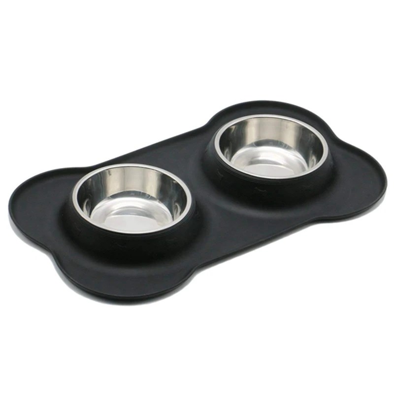 Dog Bowls Stainless Steel Water and Food Feeder with Non Spill Skid Resistant Silicone Mat for Pets Puppy Small Medium Dogs
Dog Bowls Stainless Steel Water and Food Feeder with Non Spill Skid Resistant Silicone Mat for Pets Puppy Small Medium Dogs