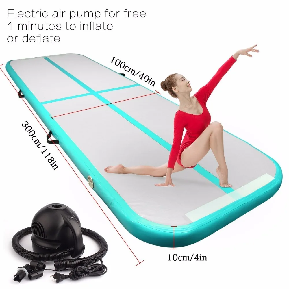 Hot Sale Inflatable Gymnastics Tumbling Air Track Floor Bouncer with Electric Air Pump for Home Use/Training/Cheerleading/Beach
Hot Sale Inflatable Gymnastics Tumbling Air Track Floor Bouncer with Electric Air Pump for Home Use/Training/Cheerleading/Beach