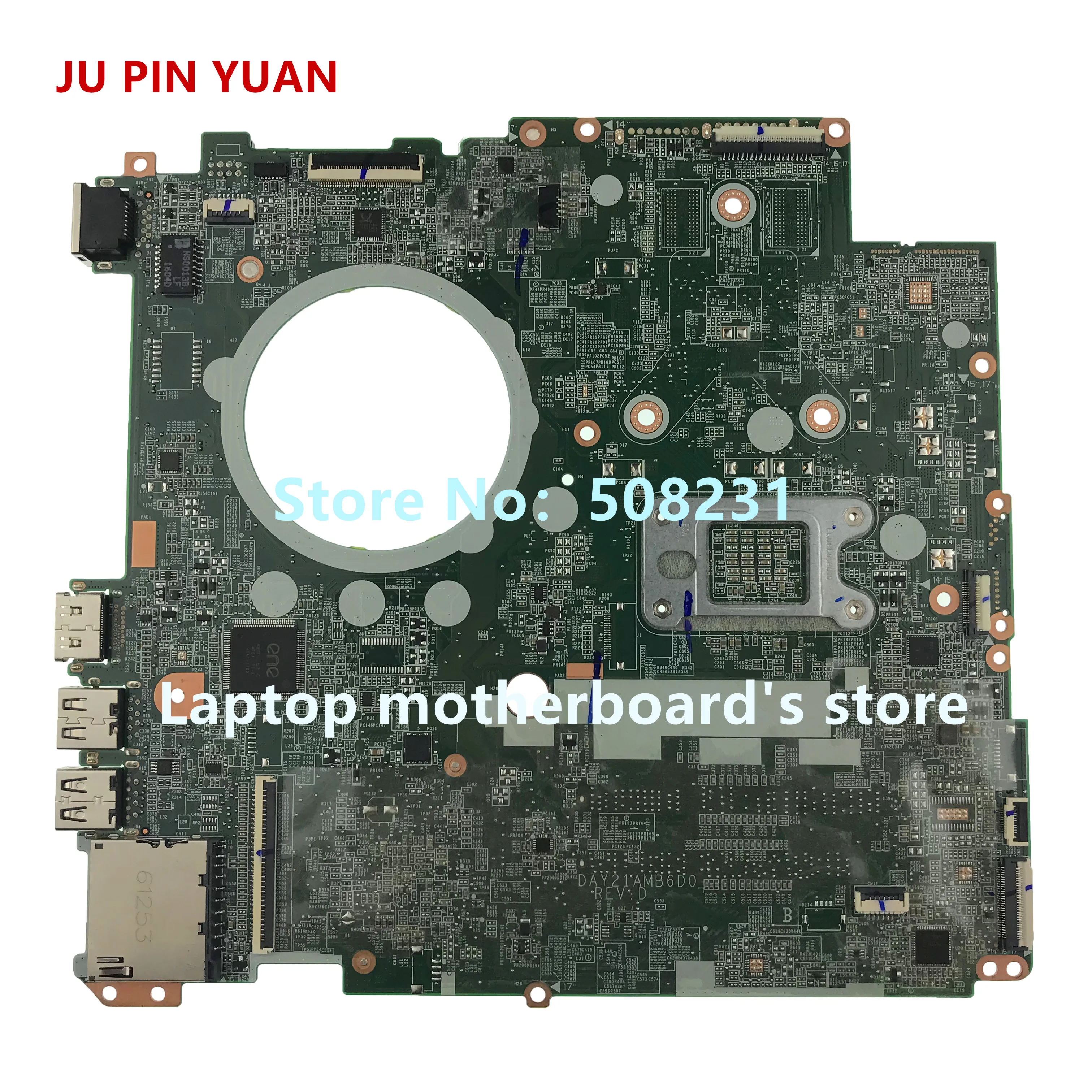 JU PIN YUAN 809985-601 809985-001 DAY21AMB6D0 материнская плата для ноутбука HP Pavilion 17-P 17Z-P | Компьютеры