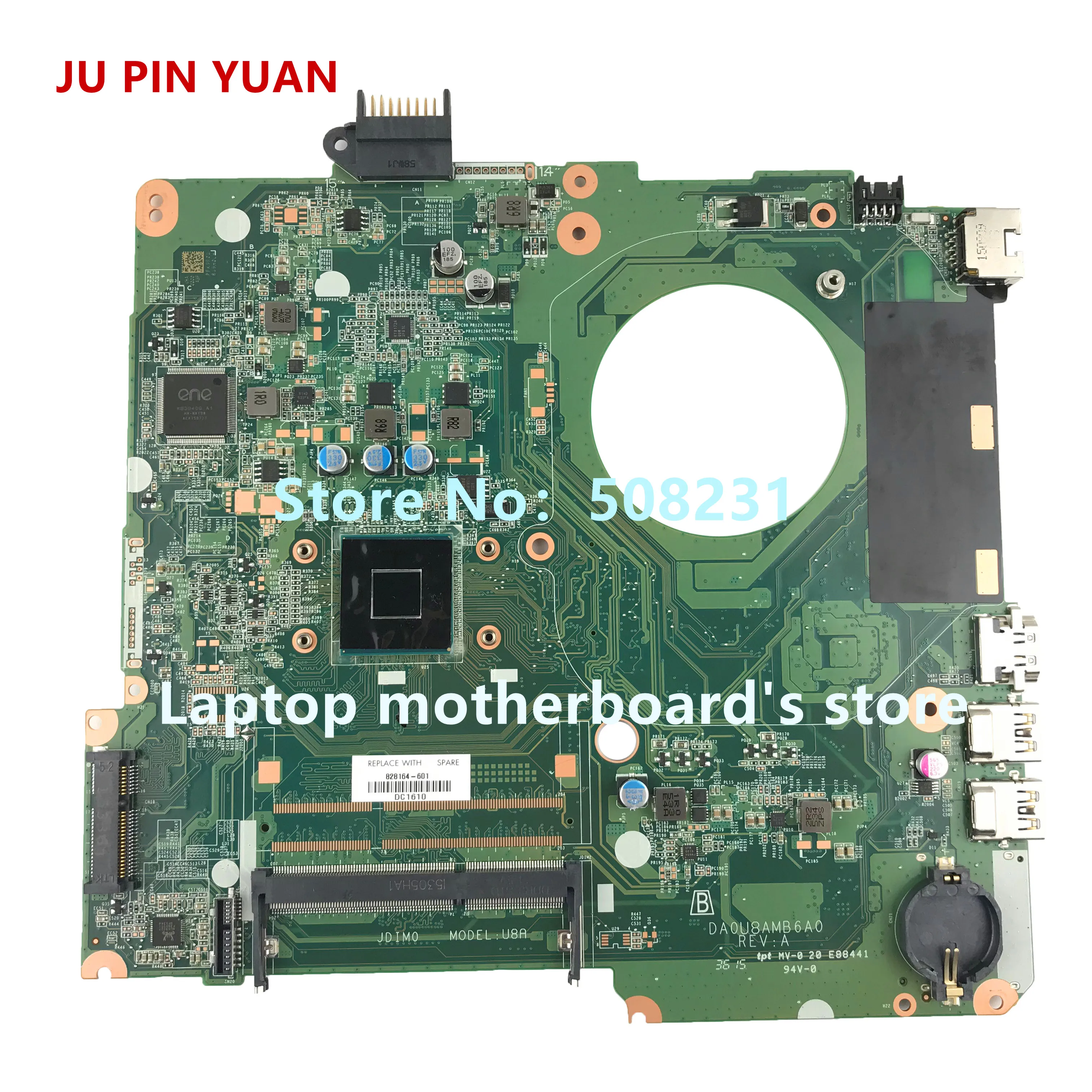 828164-601 828164-001 DA0U8AMB6A0 Mainboard for HP Pavilion 15-F 15-F289NR Laptop Motherboard CelN2840 Fully Tested
828164-601 828164-001 DA0U8AMB6A0 Mainboard for HP Pavilion 15-F 15-F289NR Laptop Motherboard CelN2840 Fully Tested