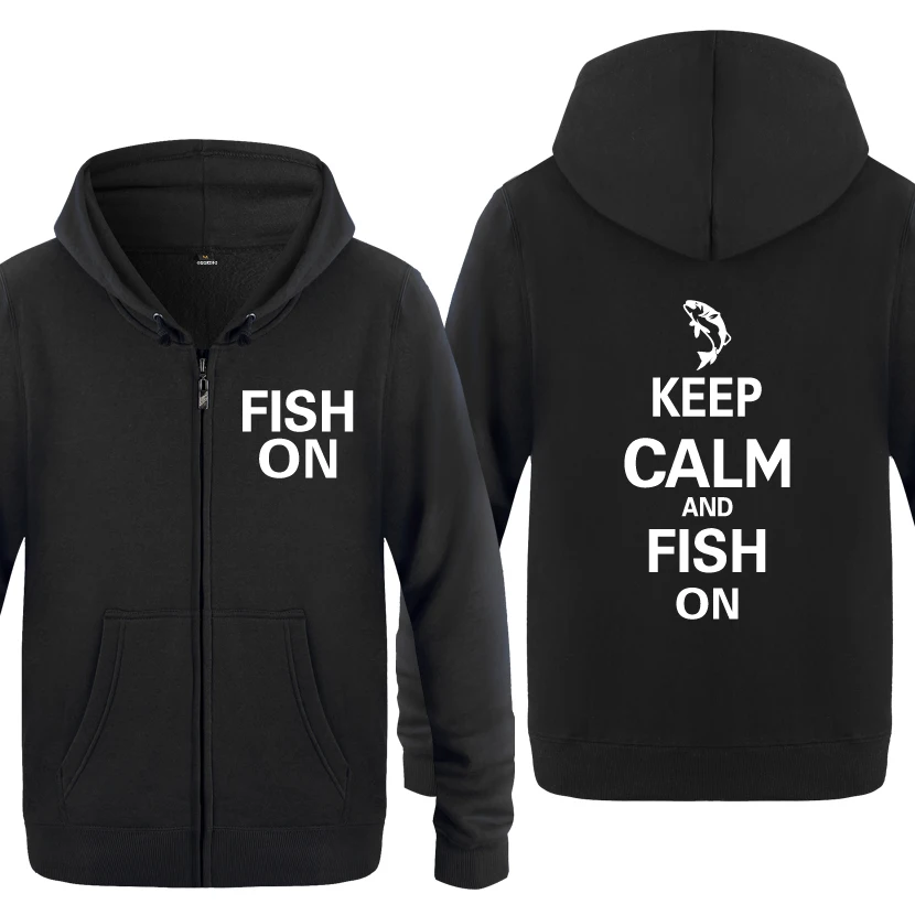 Keep Calm and Fish on - Hunting Fishing Camping Sweatshirts Men 2018 Mens Zipper Hooded Fleece Hoodies Cardigans
Keep Calm and Fish on - Hunting Fishing Camping Sweatshirts Men 2018 Mens Zipper Hooded Fleece Hoodies Cardigans
