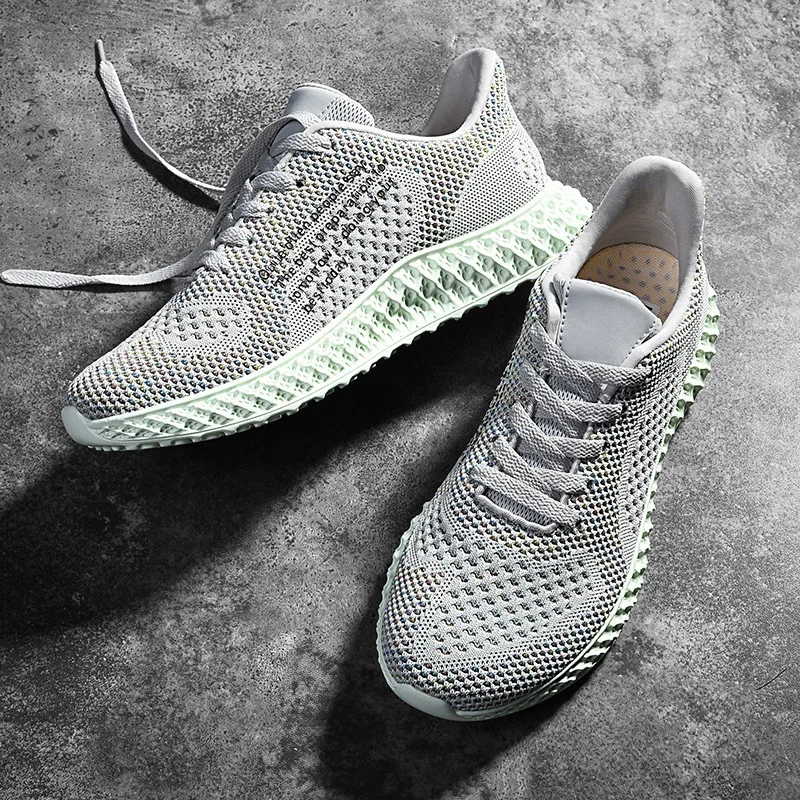 Light Walking Shoes for Lovers 4d Flying Weaving Technique Breathable Running Sneakers Men and Women Q7102SHD | Спорт и развлечения
