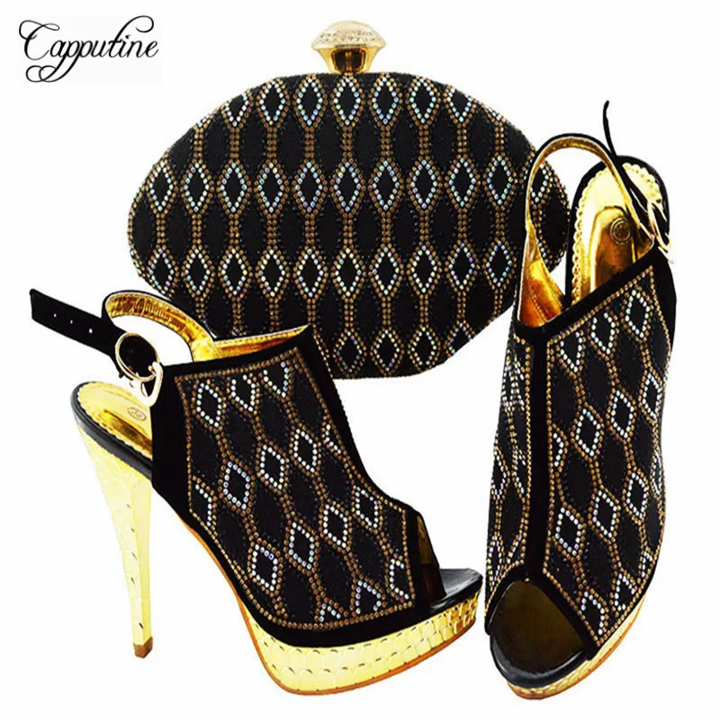 Latest Design Fashion Rhinestone Women Shoes And Bag Set Italian Luxury Pumps 12CM Shoes And Bag Set For Party Size 38-42
Latest Design Fashion Rhinestone Women Shoes And Bag Set Italian Luxury Pumps 12CM Shoes And Bag Set For Party Size 38-42
