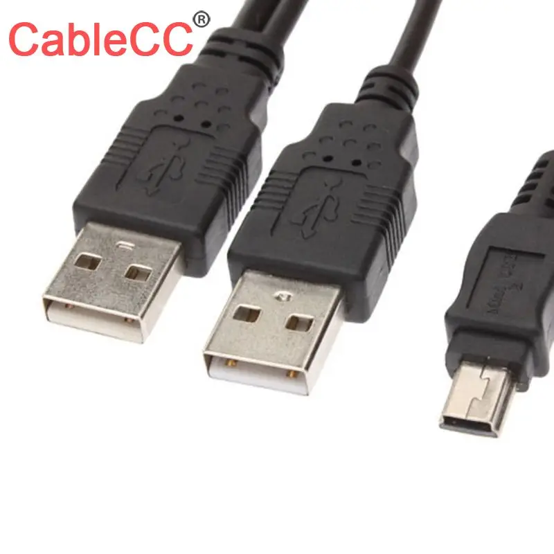 CY кабель USB 2 0 два типа папа 5 Pin Y образный для дюймового мобильного жесткого диска
