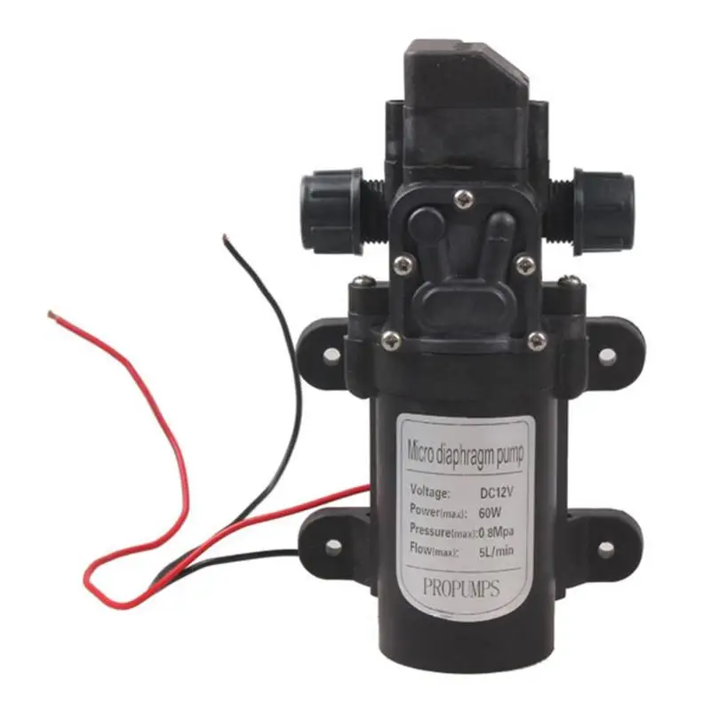 DC 12V 60W Plastic High Pressure Electric Micro Diaphragm Water Pump Automatic Switch 5L/min Agricultural Self Priming Pump
DC 12V 60W Plastic High Pressure Electric Micro Diaphragm Water Pump Automatic Switch 5L/min Agricultural Self Priming Pump