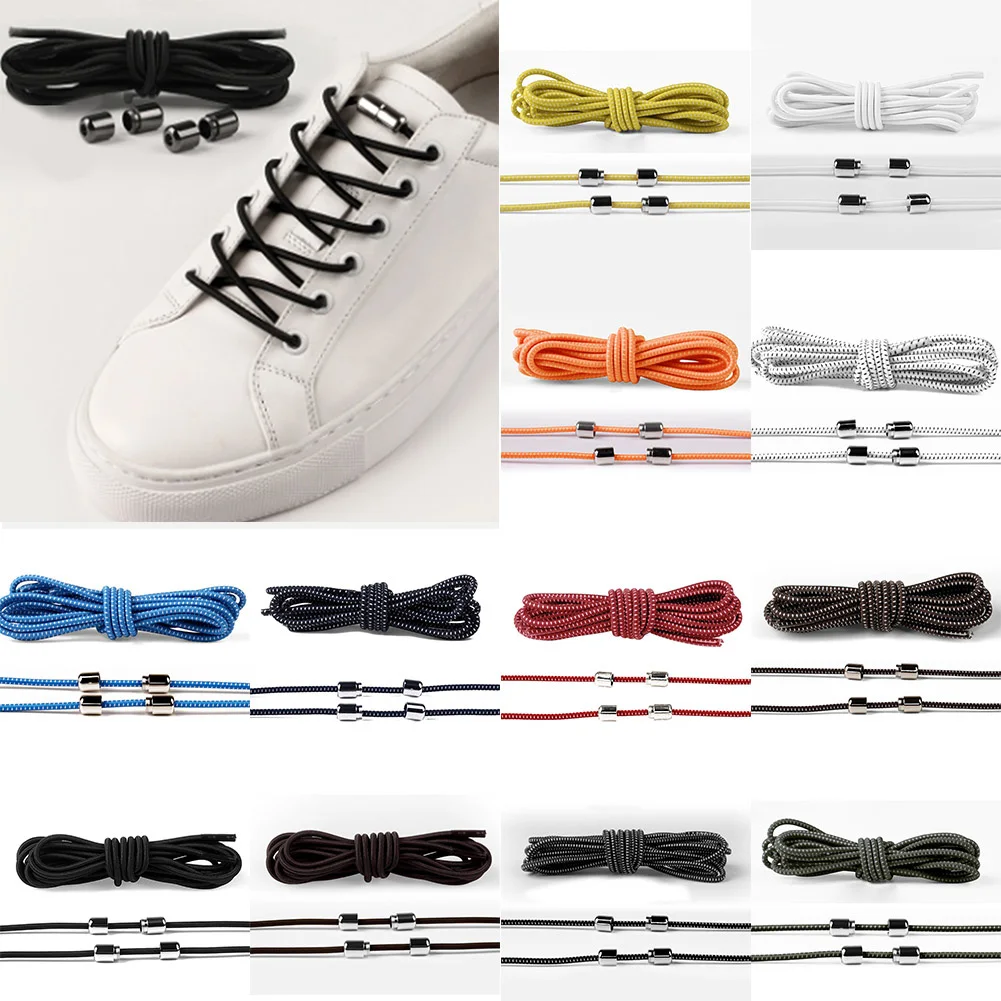 1Pair No Tie Lazy Shoe Laces Elastic locking Round Shoelaces stretchy Kids Adult Sneakers Quick and Easy Shoes Lace Strings
1Pair No Tie Lazy Shoe Laces Elastic locking Round Shoelaces stretchy Kids Adult Sneakers Quick and Easy Shoes Lace Strings
