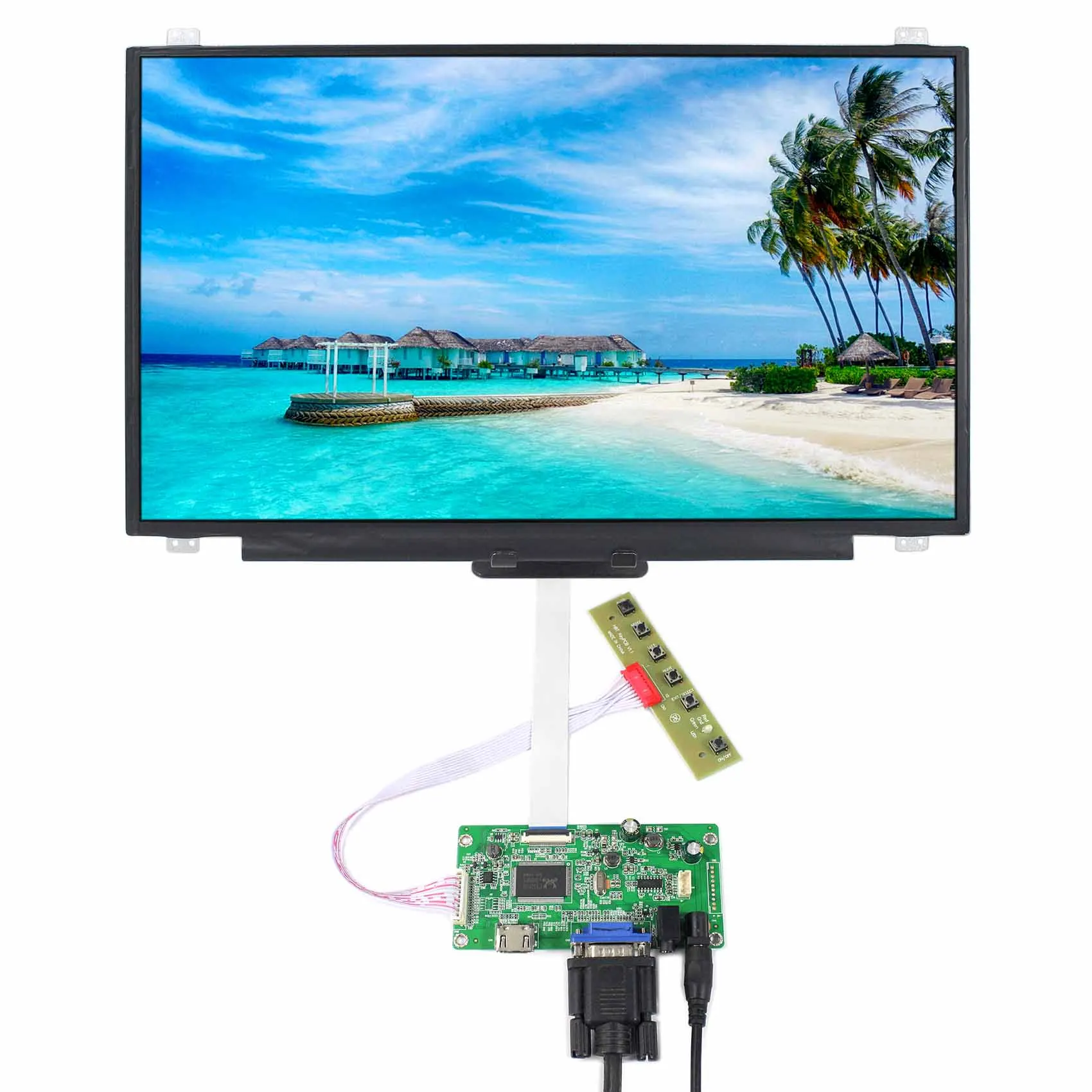 LCD Laptop Display 17.3" LCD Screen IPS N173HCE-E31 1920x1080 with HD MI VGA Audio LCD Controller Board
LCD Laptop Display 17.3" LCD Screen IPS N173HCE-E31 1920x1080 with HD MI VGA Audio LCD Controller Board