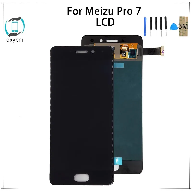 5 2 дюйма для Meizu Pro 7 ЖК-экран с сенсорной панелью дигитайзер сборка Белый Черный