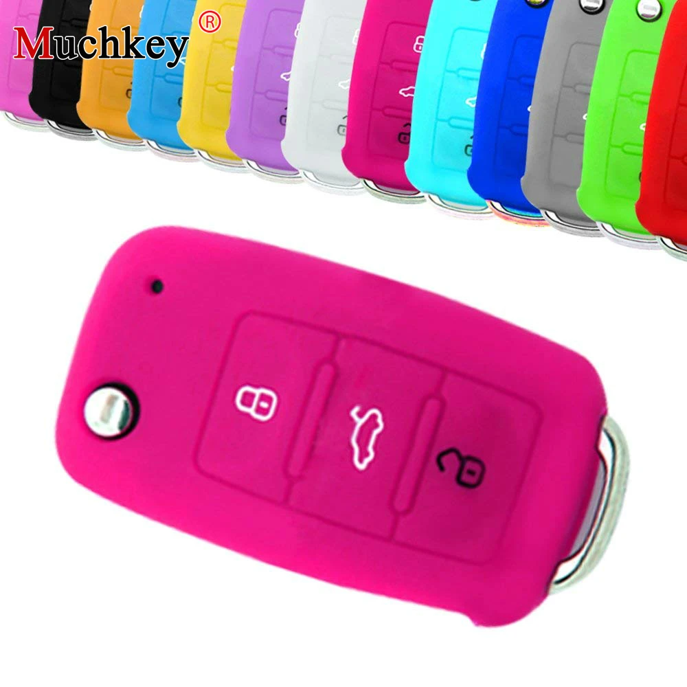 Car Key Cover Car Key Case Bag For Volkswagen Flip Remote Key Protection Case Silicone 3 Button Car Accessories Auto Part 1Pc
Car Key Cover Car Key Case Bag For Volkswagen Flip Remote Key Protection Case Silicone 3 Button Car Accessories Auto Part 1Pc