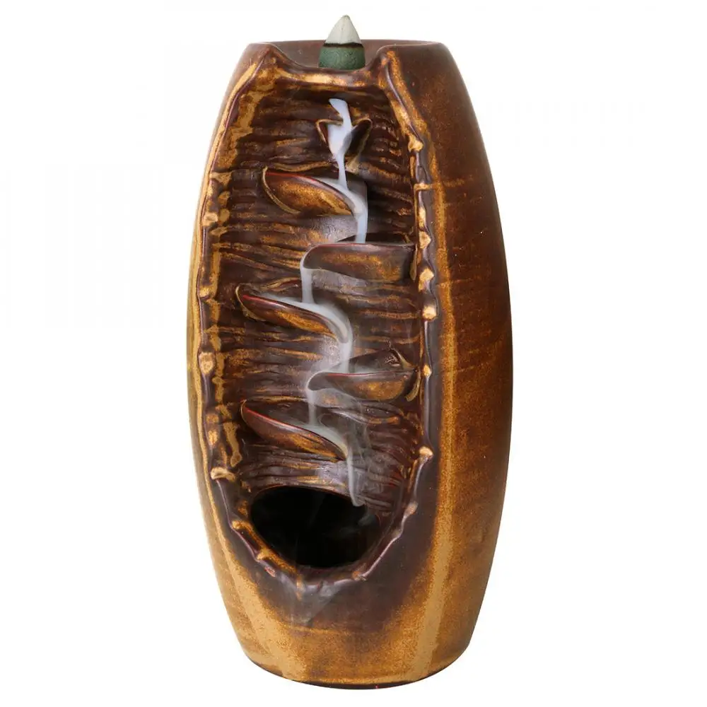 Backflow Incense Burner Smoke Waterfall Ceramic Incense Holder Traditional Creative Home Decor Porcelain Aromatherapy Censer
Backflow Incense Burner Smoke Waterfall Ceramic Incense Holder Traditional Creative Home Decor Porcelain Aromatherapy Censer