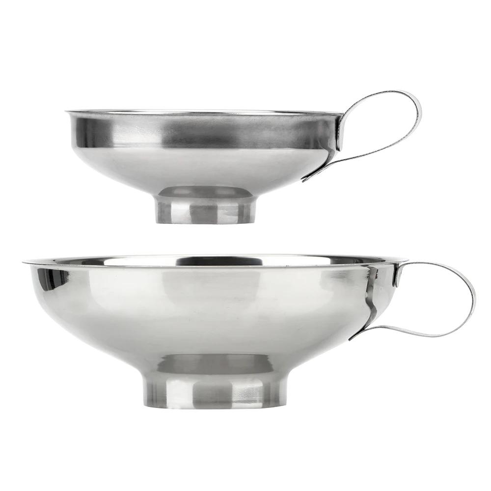 Filter Funnel Cooking Tools Kitchen Gadget Stainless Steel Wide Mouth Funnel Transferring Liquid Canning Hopper S/L Size
Filter Funnel Cooking Tools Kitchen Gadget Stainless Steel Wide Mouth Funnel Transferring Liquid Canning Hopper S/L Size