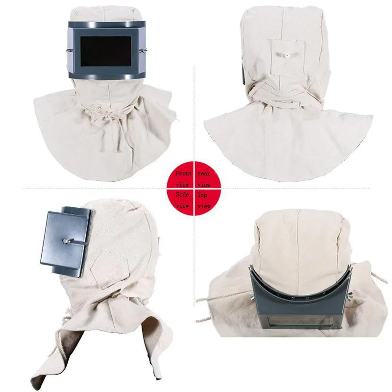 White Protective Mask Sandblasting Cap Dust Proof Paint Industrial Dust Full Face Grinding Head Protective Shawl Cap Mask DFS039
White Protective Mask Sandblasting Cap Dust Proof Paint Industrial Dust Full Face Grinding Head Protective Shawl Cap Mask DFS039