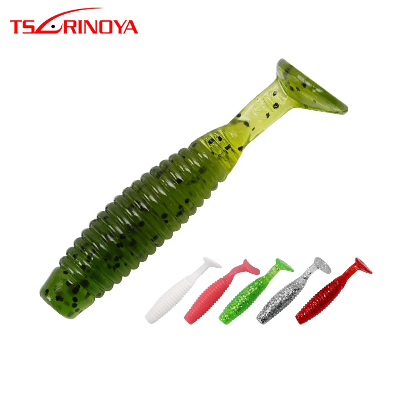 TAURINOYA Fishing Lure Dance 45mm 1.4g/60mm 3.2g T Tail Shad Soft Lure 6Colors Artificial Soft Jig Worm Bait With Fishy Smell
TAURINOYA Fishing Lure Dance 45mm 1.4g/60mm 3.2g T Tail Shad Soft Lure 6Colors Artificial Soft Jig Worm Bait With Fishy Smell