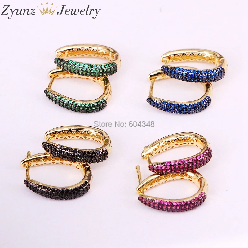 5Pairs Mix Color U Shape Hoop Earrings For Women Luxury Paved Zircon CZ Earings Jewelry
5Pairs Mix Color U Shape Hoop Earrings For Women Luxury Paved Zircon CZ Earings Jewelry
