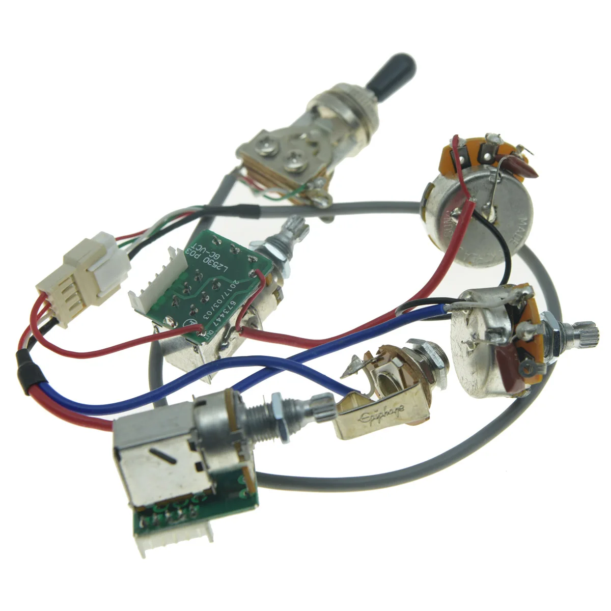 Genuine Epi LP Electric Guitar Pickups Pro Wiring Harness with Push Pull Pots No welding
Genuine Epi LP Electric Guitar Pickups Pro Wiring Harness with Push Pull Pots No welding