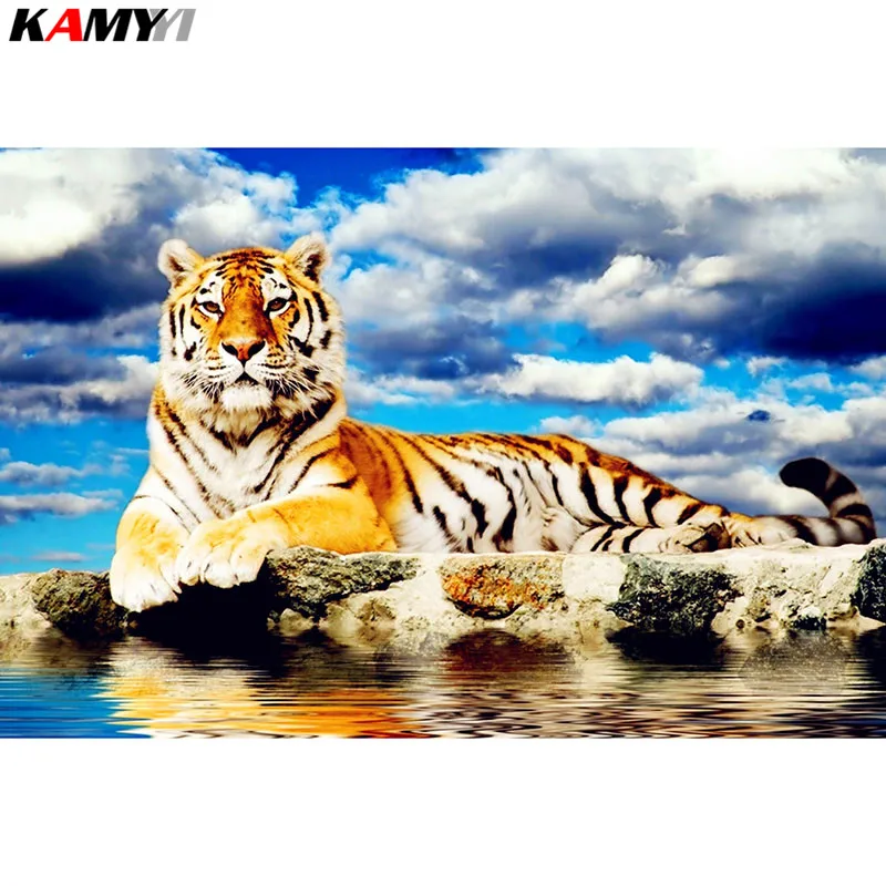 KAMY YI Full Drill Diamond Embroidery Cross Stitch Beautiful tiger 5D DIY Full Square/Round Drill Diamond Painting HYY
KAMY YI Full Drill Diamond Embroidery Cross Stitch Beautiful tiger 5D DIY Full Square/Round Drill Diamond Painting HYY
