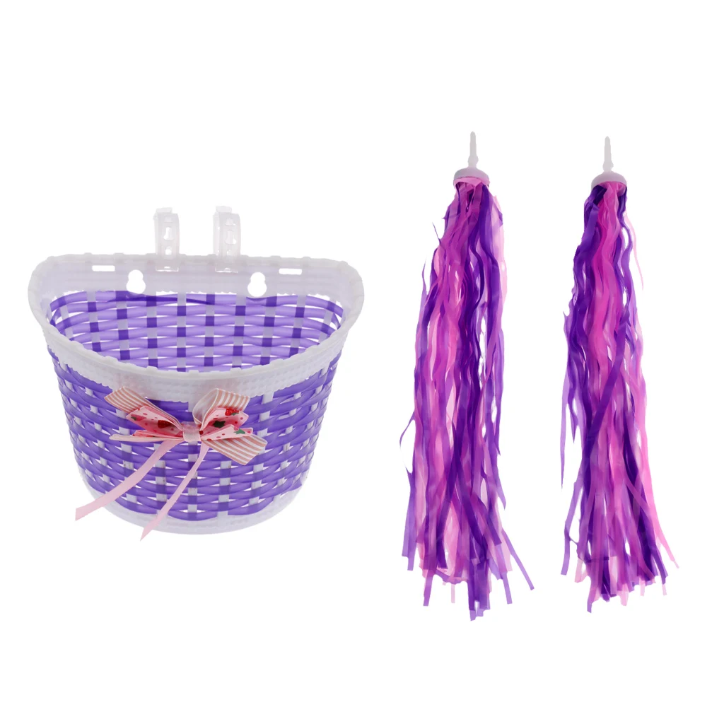 Girls Bike Front Basket Children Bowknot Shopping Holder Case + Bike Scooter Streamers Purple Bicycle Basket Kids
Girls Bike Front Basket Children Bowknot Shopping Holder Case + Bike Scooter Streamers Purple Bicycle Basket Kids