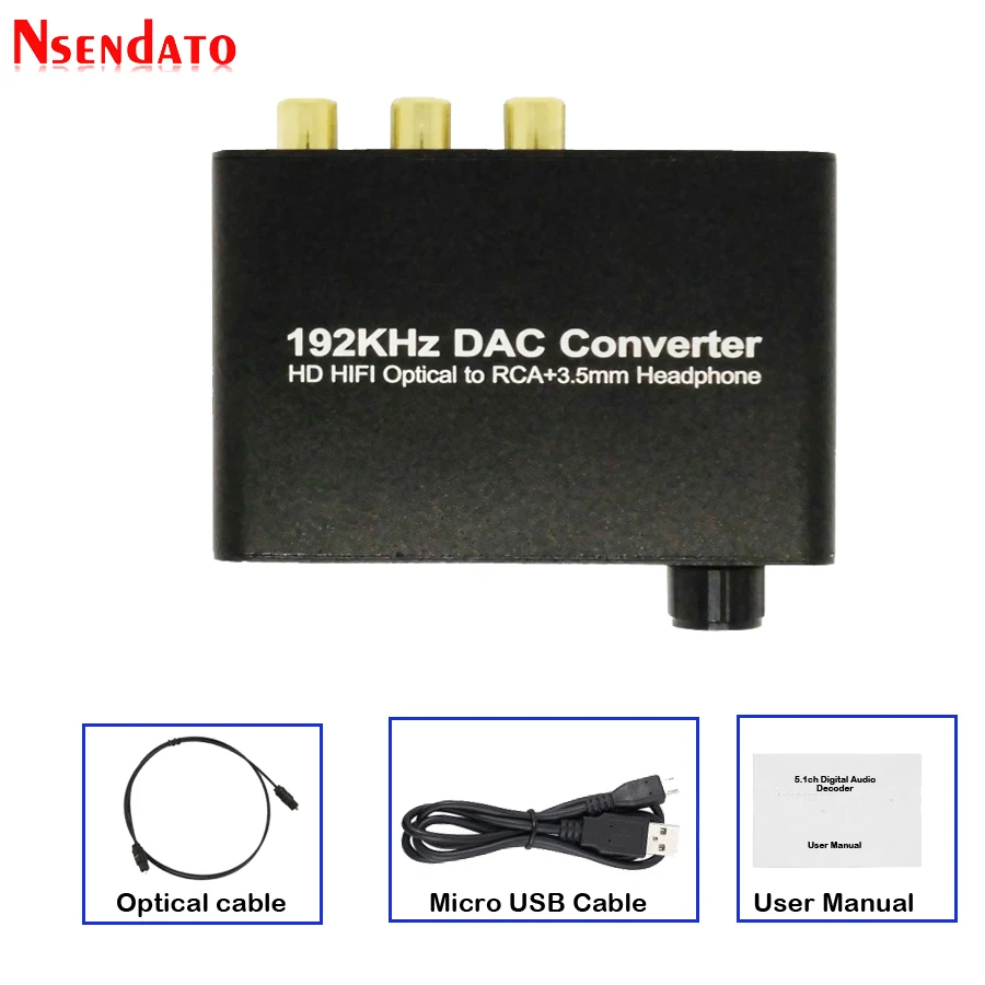 192 кГц DAC цифро аналоговый преобразователь 5.1CH HD HIFI оптический SPDIF коаксиальный к