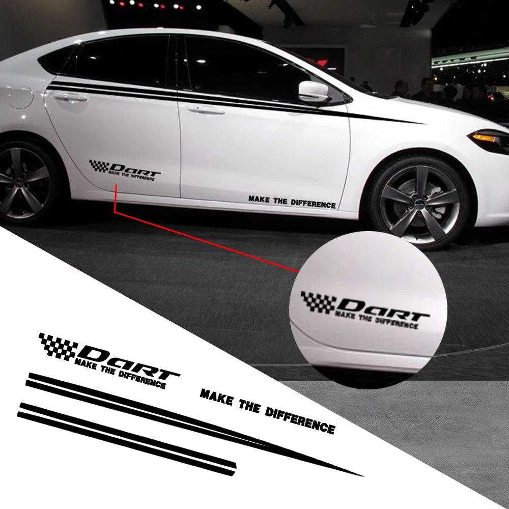 Car Sticker For Dodge Dart Car Side Body Decal Pickup Truck Decals DIY Car Decoration Custom Stickers 280cm Car Accessories 2Pcs
Car Sticker For Dodge Dart Car Side Body Decal Pickup Truck Decals DIY Car Decoration Custom Stickers 280cm Car Accessories 2Pcs