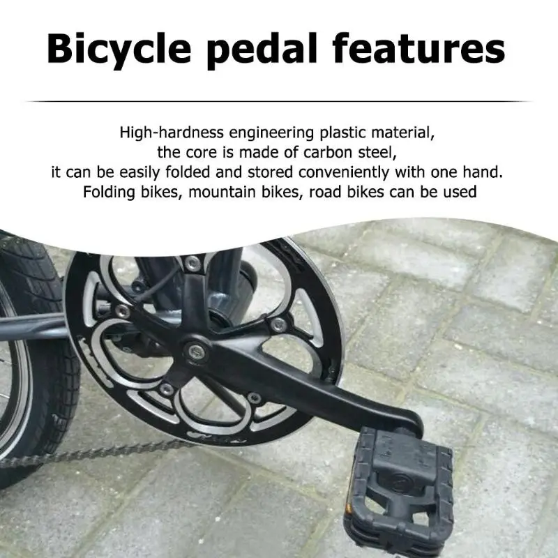 1 Pair Bicycle Cycling Foldable Pedals Foot Pegs Non-Slip Cycling Stand Safety Folding Mountain Road Bike Pedals
1 Pair Bicycle Cycling Foldable Pedals Foot Pegs Non-Slip Cycling Stand Safety Folding Mountain Road Bike Pedals