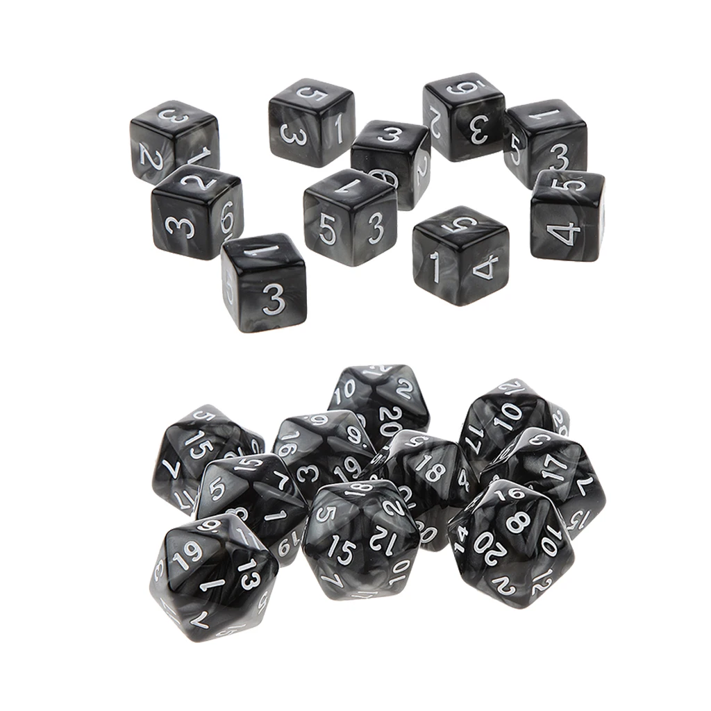 MagiDeal Polyhedral D6 D20 игральные кости настольная развлекательная игрушка для азартных игр DND MTG ролевая игра 20X
MagiDeal Polyhedral D6 D20 игральные кости настольная развлекательная игрушка для азартных игр DND MTG ролевая игра 20X
