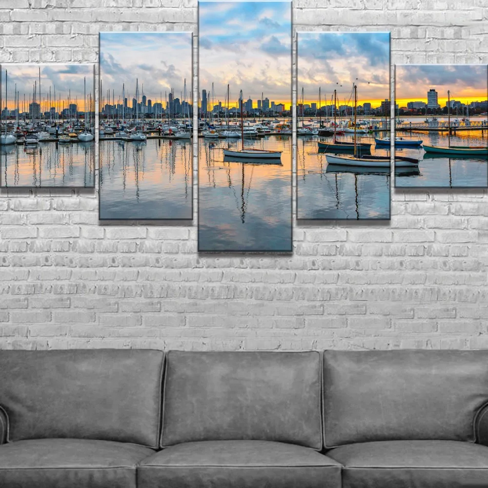 5 Piece Canvas Art Ship Waterfront Skyline Cuadros Decoracion Paintings on Canvas Wall Art for Home Decorations Wall Decor
5 Piece Canvas Art Ship Waterfront Skyline Cuadros Decoracion Paintings on Canvas Wall Art for Home Decorations Wall Decor