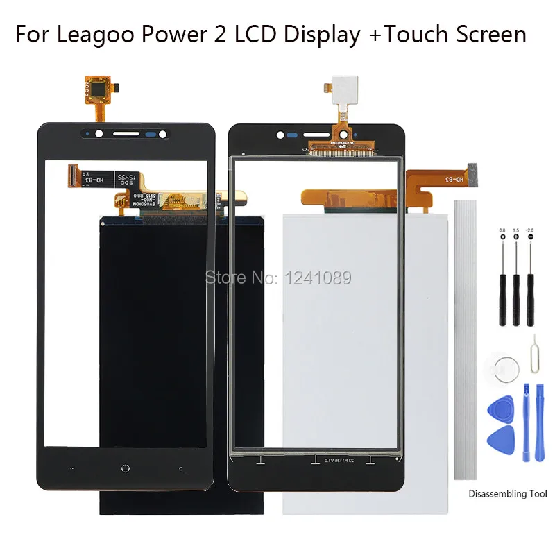 Фото Сменный экран для Leagoo power 2 ЖК дисплей + сенсорный 5 0 дюйма черный - купить
