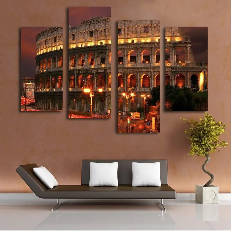 HD Print Canvas Modular Frame Wall Art Painting 4 PiecesSet Ancient Rome Famous Building Picture For Living Room Decor Poster
HD Print Canvas Modular Frame Wall Art Painting 4 PiecesSet Ancient Rome Famous Building Picture For Living Room Decor Poster