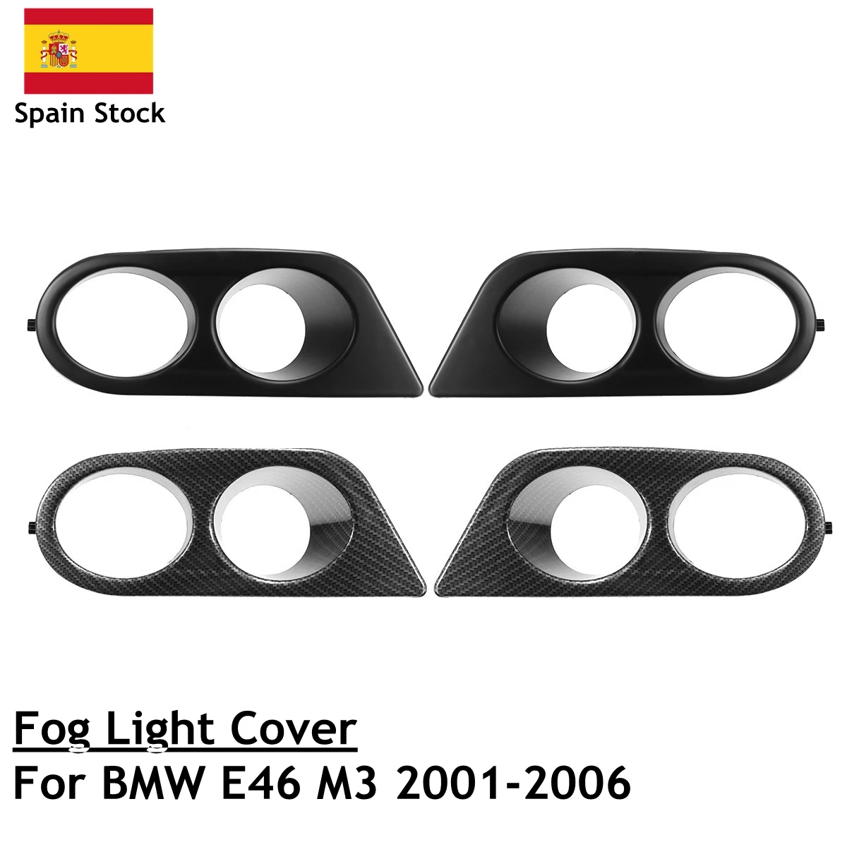 Carbon Fiber Fog Light Cover for BMW E46 M3 2001-2006 Glossy Black Fog Lights Cover Grill Frame Surrounds Air Duct Fog Lamp Hood
Carbon Fiber Fog Light Cover for BMW E46 M3 2001-2006 Glossy Black Fog Lights Cover Grill Frame Surrounds Air Duct Fog Lamp Hood