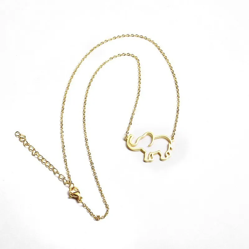 KidsGold розовое золото или серебро слон ожерелье изящное ручной работы животное
