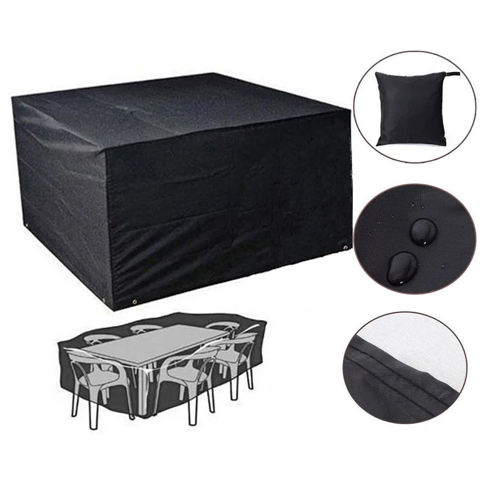 123*123*74cm Large Waterproof Furniture Cover Black Outdoor Garden Patio Bench Table Rain Protect Cover Indoor Dust Covers 3
123*123*74cm Large Waterproof Furniture Cover Black Outdoor Garden Patio Bench Table Rain Protect Cover Indoor Dust Covers 3