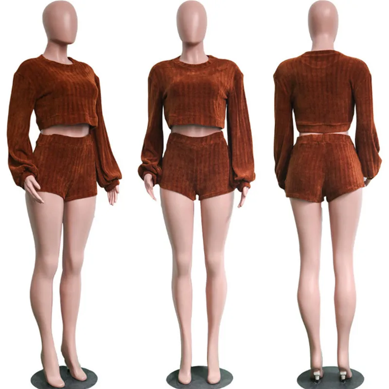 Autumn Spring Women Clothes Set Ladies Two Piece Bodycon Party Long Sleeve Crop Tops+Shorts 2019 New Female Solid Color Outfits
Autumn Spring Women Clothes Set Ladies Two Piece Bodycon Party Long Sleeve Crop Tops+Shorts 2019 New Female Solid Color Outfits