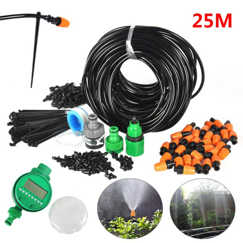 Home Automatic Electronic Water Timer Garden Intelligence Irrigation Controller Set Programs DIY Sprinkler Drip 25M Garden Hose
Home Automatic Electronic Water Timer Garden Intelligence Irrigation Controller Set Programs DIY Sprinkler Drip 25M Garden Hose