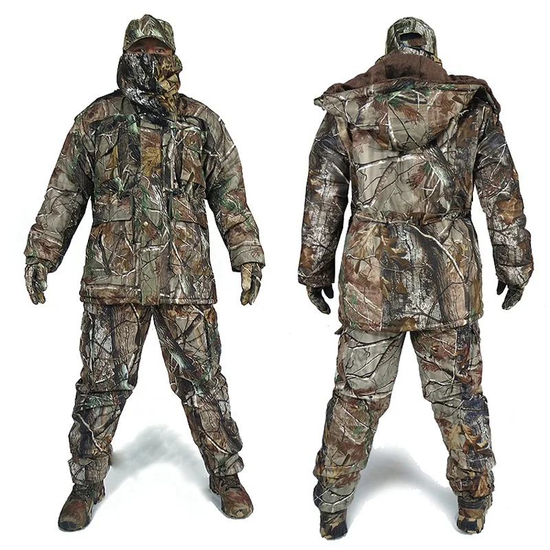 Winter Man Outdoor Jungle Forest Trekking Clothing Warm Camo Windbreaker Hat Gloves Men's Bionic Camouflage Skiing Hunting Suits
Winter Man Outdoor Jungle Forest Trekking Clothing Warm Camo Windbreaker Hat Gloves Men's Bionic Camouflage Skiing Hunting Suits