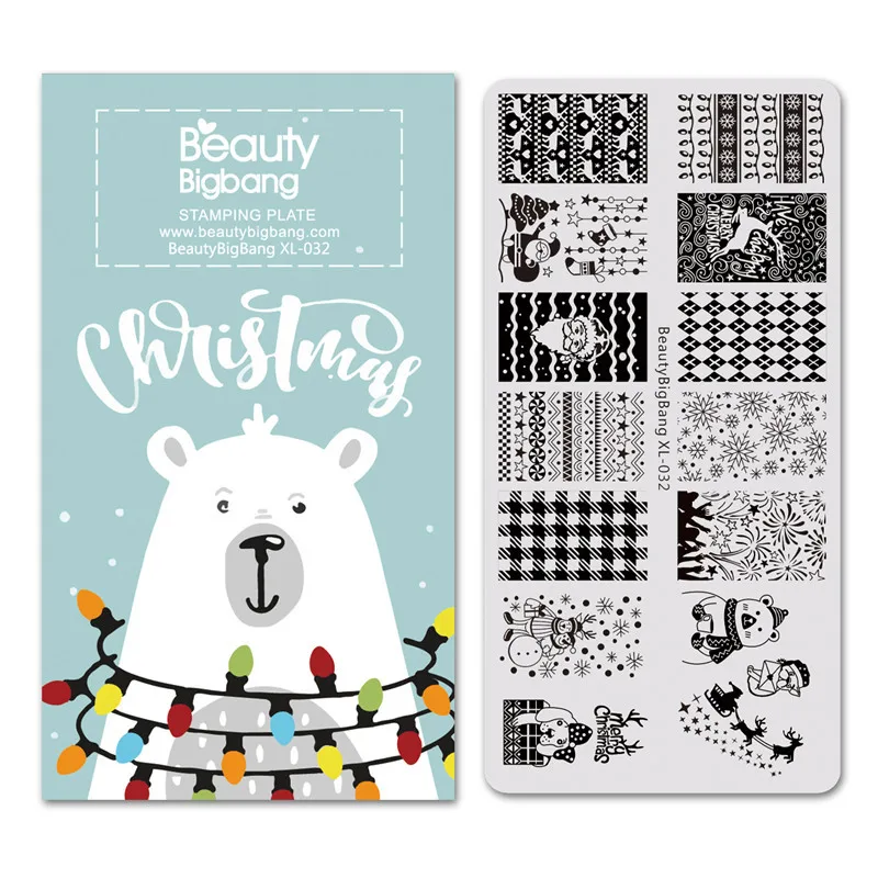 BeautyBigBang Nail Stamping Plate 6*12cm Xmas Snowman Dog Image nail stamper Nail Art Template Nail Stamping Plates BBB XL-032
BeautyBigBang Nail Stamping Plate 6*12cm Xmas Snowman Dog Image nail stamper Nail Art Template Nail Stamping Plates BBB XL-032
