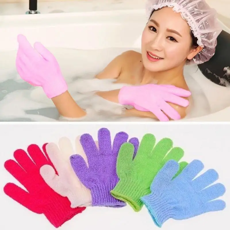 Отшелушивающие перчатки для ванны удобные Цвет ful скруббер GloveWash кожи Spa массаж