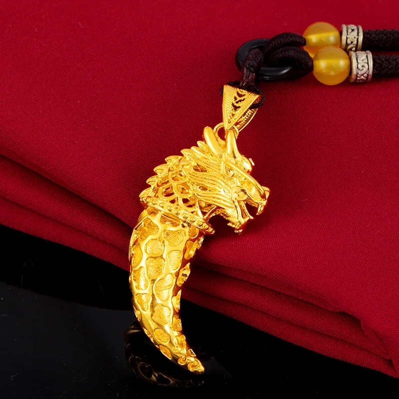 2019 New Aeeival Vietnam Alluvial Gold Wolf Tooth Necklace Ambition Pendant Necklace Mens Jewelry
2019 New Aeeival Vietnam Alluvial Gold Wolf Tooth Necklace Ambition Pendant Necklace Mens Jewelry