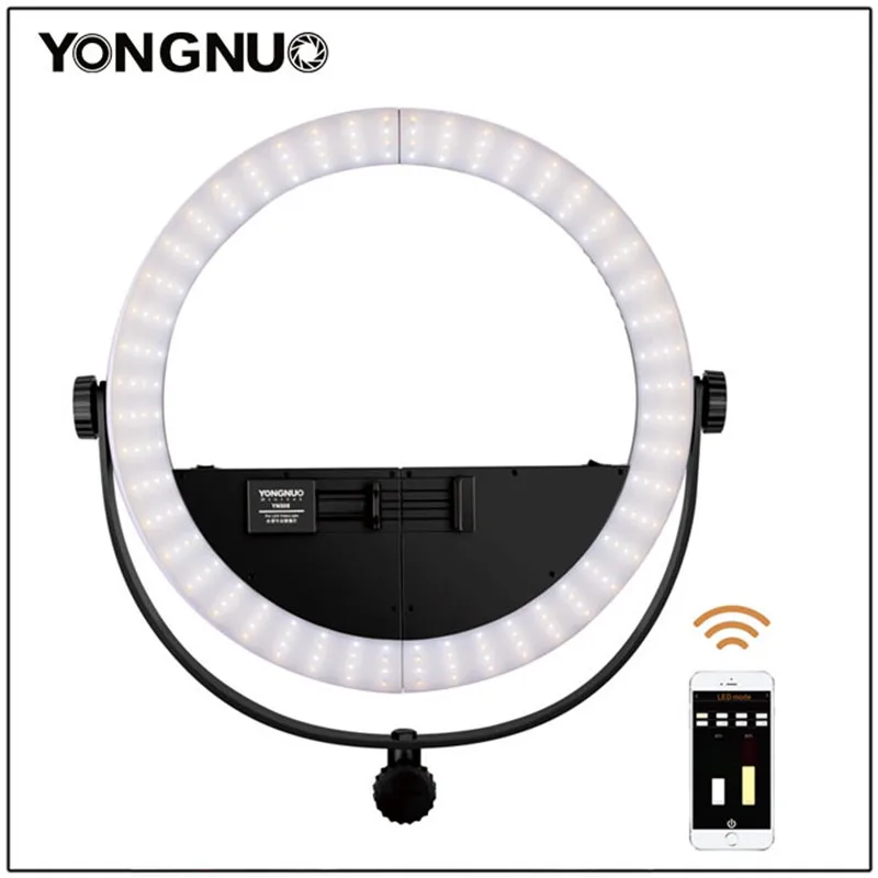 YONGNUO YN508S YN-508S 2in1 Bi-Color LED Video Ring Light 3200K-5600K for Live Video Beauty Selfie for Smartphone
YONGNUO YN508S YN-508S 2in1 Bi-Color LED Video Ring Light 3200K-5600K for Live Video Beauty Selfie for Smartphone