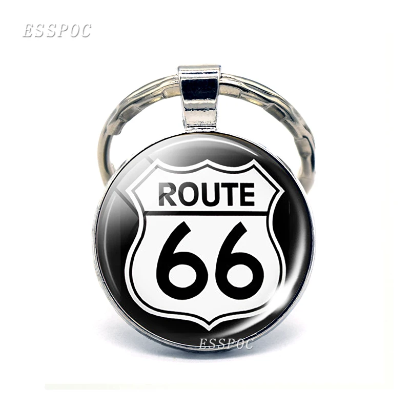 Route 66 Highway Road Sign Jewelry Keychain Glass Cabochon Metal Key Chain Fashion Route 66 Travel Pendant Traveler Gift
Route 66 Highway Road Sign Jewelry Keychain Glass Cabochon Metal Key Chain Fashion Route 66 Travel Pendant Traveler Gift