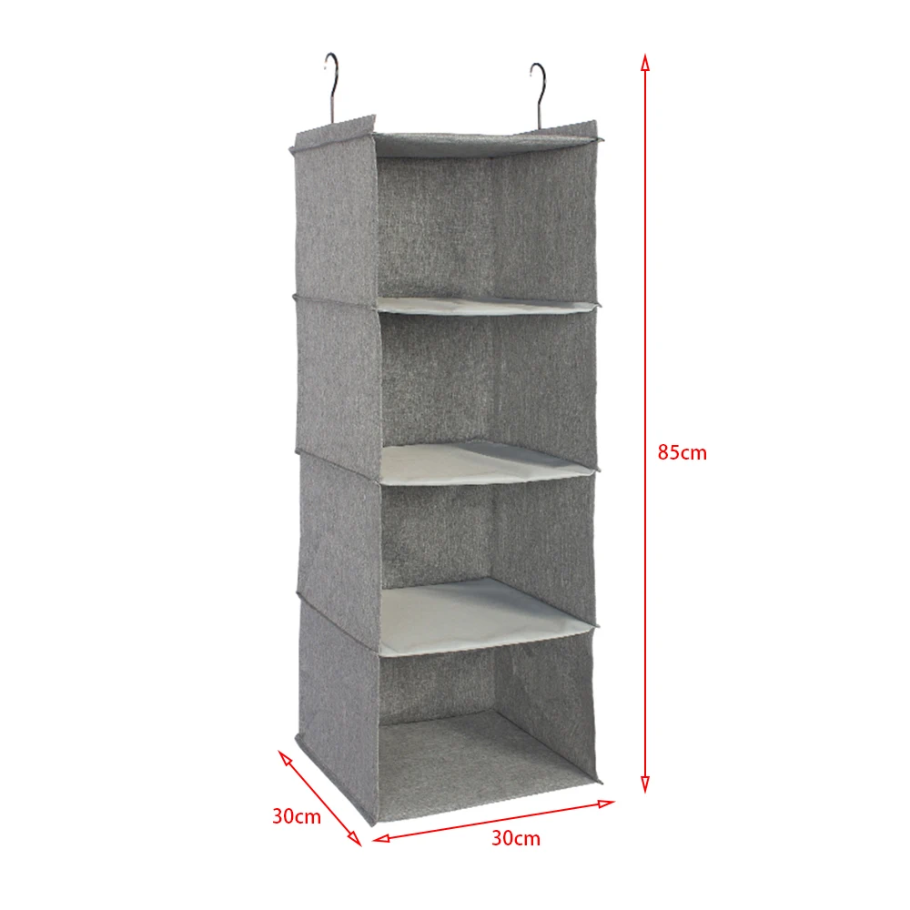 4-Shelf Hanging Closet Organizers Fabric Closet Hanging Type Multi-Layer Clothes Storage Box
4-Shelf Hanging Closet Organizers Fabric Closet Hanging Type Multi-Layer Clothes Storage Box