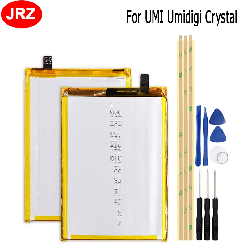 JRZ For UMI Umidigi Crystal Battery For UMI Umidigi Crystal 3000mAh Hight Capacity Top Quality Replacement Batteries with Tools
JRZ For UMI Umidigi Crystal Battery For UMI Umidigi Crystal 3000mAh Hight Capacity Top Quality Replacement Batteries with Tools