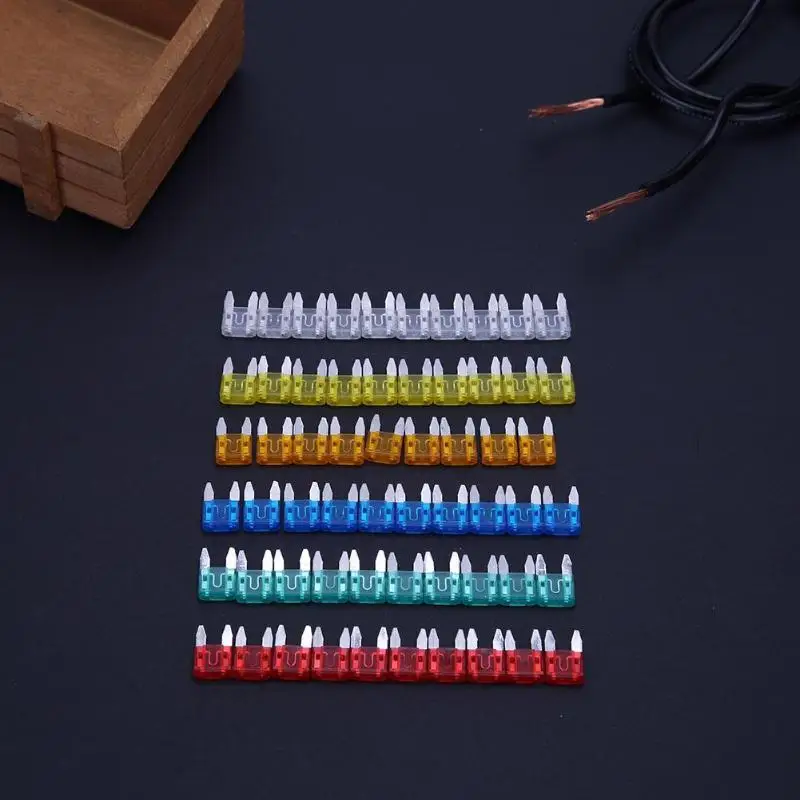 60pcs Auto Car Truck Mini Fuse Blade 5A 10A 15A 20A 25A 30A Mixed Set Kit Car Styling Cars Safety Blade Fuses Accessories Kit
60pcs Auto Car Truck Mini Fuse Blade 5A 10A 15A 20A 25A 30A Mixed Set Kit Car Styling Cars Safety Blade Fuses Accessories Kit