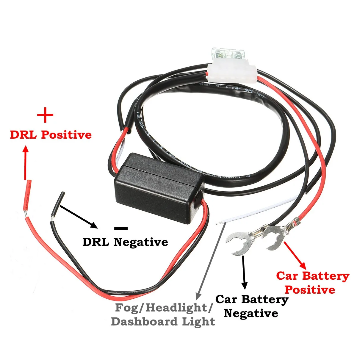 12 В 2 а Автомобильный светодиодный DRL релейный светильник дневные ходовые огни