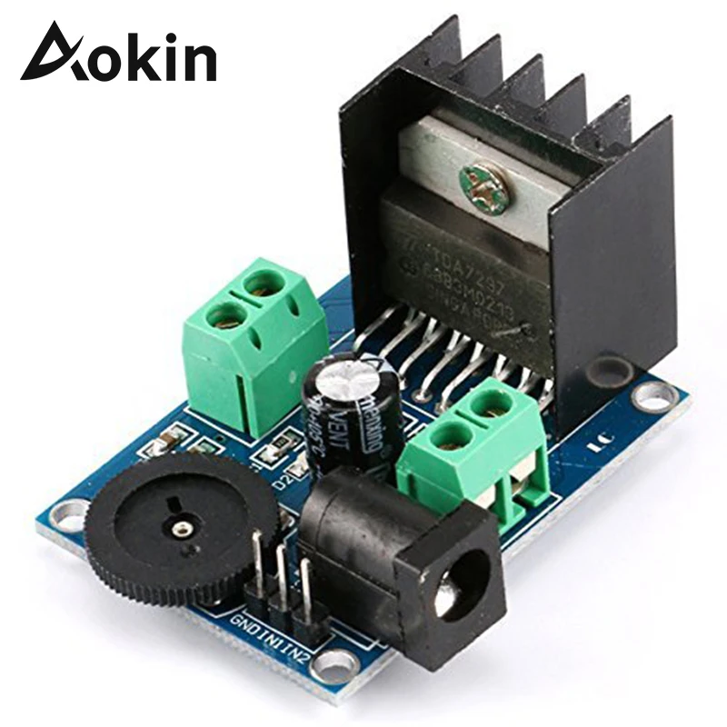 Aokin TDA7297 Amplifier Board 15W+15W Dual Channel Audio Stereo 6-18V 10-50W Audio Power Amplifier
Aokin TDA7297 Amplifier Board 15W+15W Dual Channel Audio Stereo 6-18V 10-50W Audio Power Amplifier